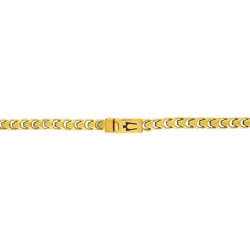 Bulova yellow Link Collection 22 ” Necklace