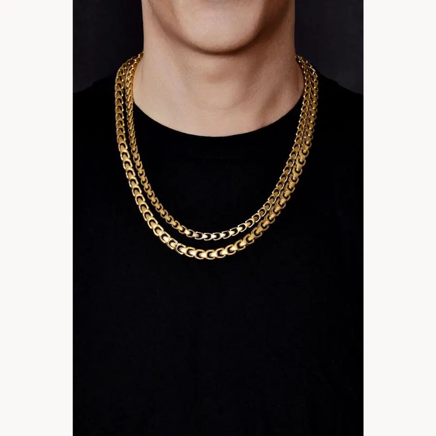 Bulova yellow Link Collection 22 ” Necklace view 2