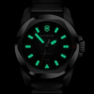Victorinox I.N.O.X 41mm Black Dial with Black Rubber Band view 2