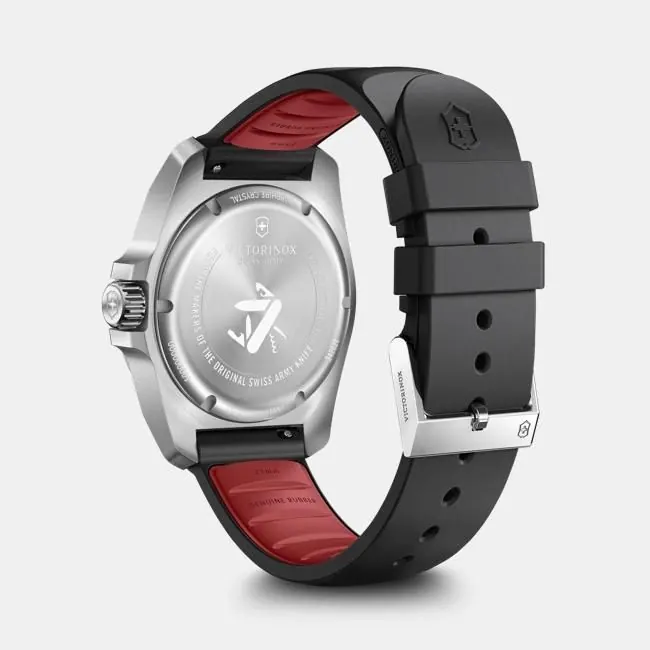 Victorinox I.N.O.X 41mm Black Dial with Black Rubber Band view 3