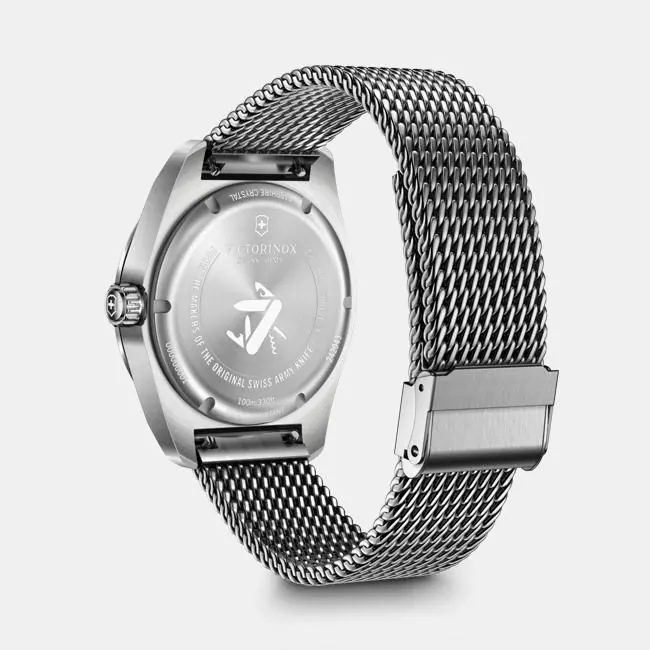VIC Swiss Army Quartz. 42mm Steel Brc view 3