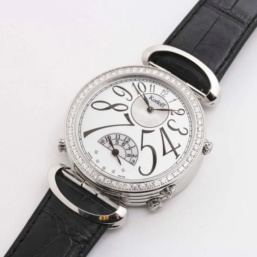 Korloff “Voyageur Edition” Model MTZAD Diamond Bezel Wristwatch view 3