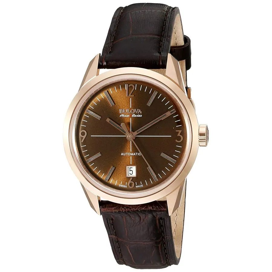 Bulova Accu-Swiss Murren Mens Strap Watch 64B124