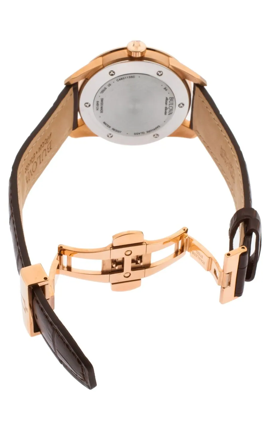 Bulova Accu-Swiss Murren Mens Strap Watch 64B124 view 3