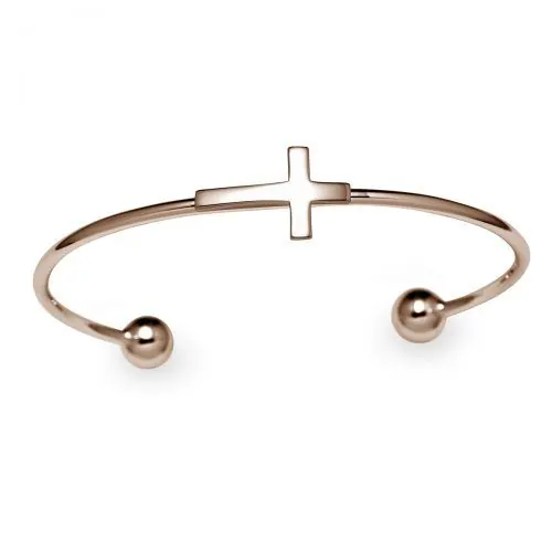 SBR/8105/Y
Legère sterling cuff bracelet cross polished top, 2 microns
14k pink gold