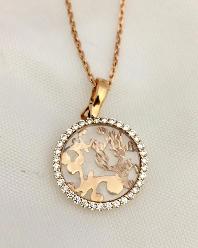 Diamond LUNA PENDANT
18K Pink gold, diamond