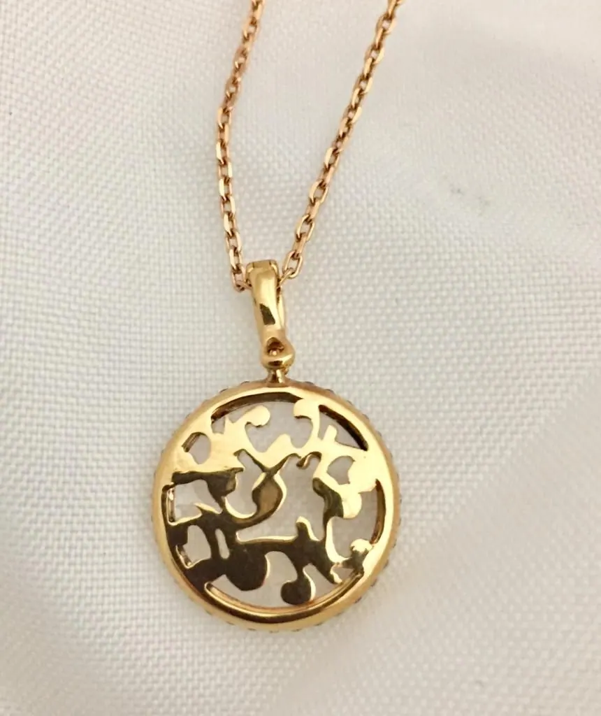 Diamond LUNA PENDANT
18K Pink gold, diamond view 2